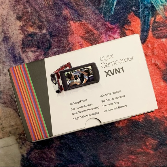 💜 Red Vivitar Full HD Camcorder NWOT - Picture 3 of 15